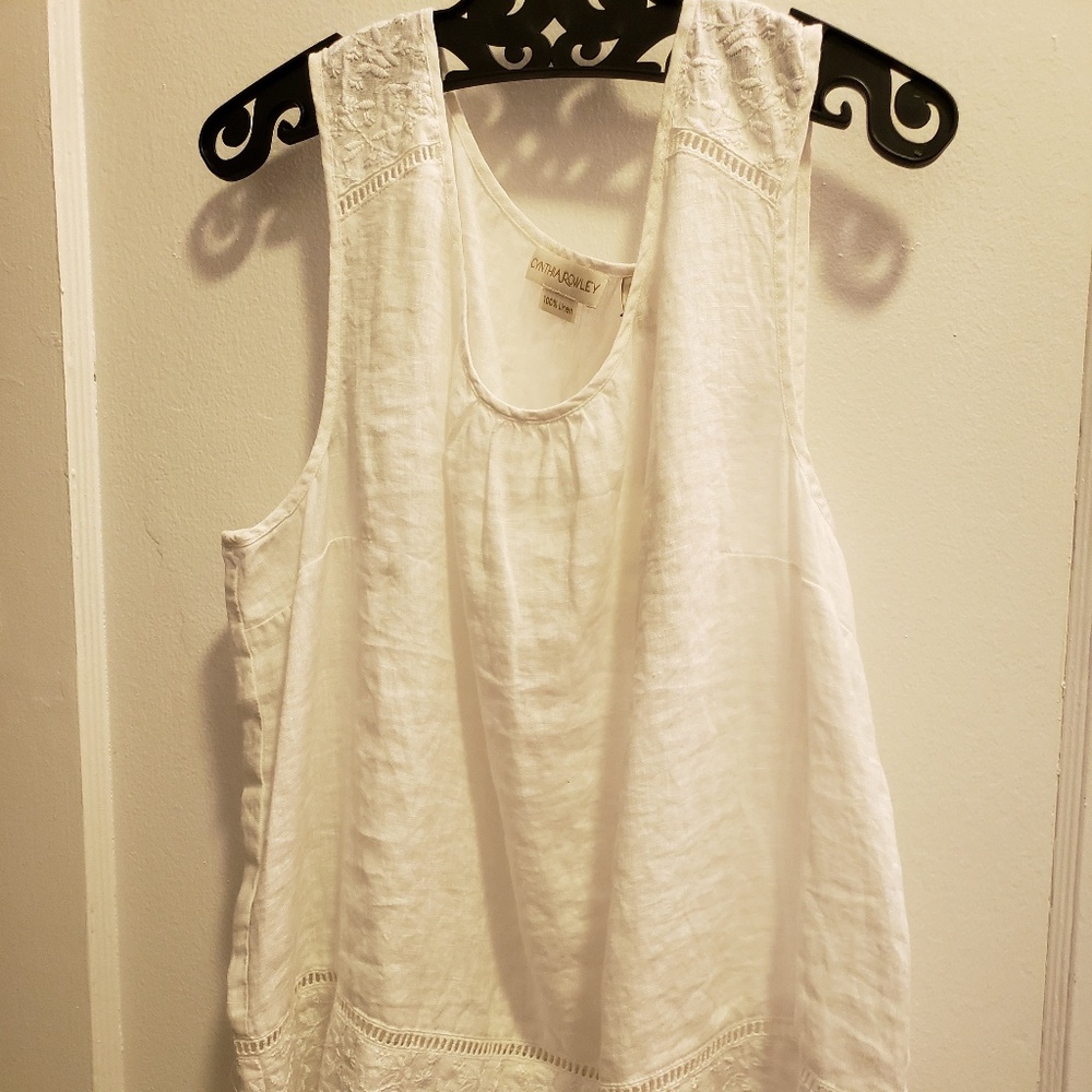 Linen sleeveless top